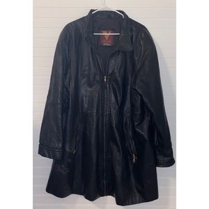Venezia Leather Trench Coat